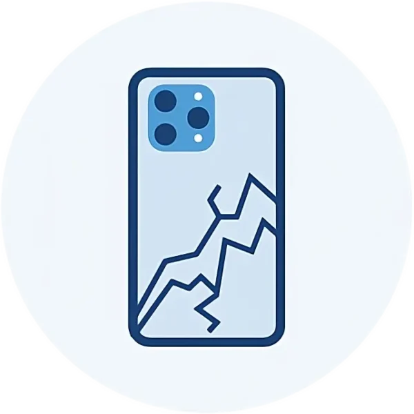 Sprucken baksida? Vi byter den professionellt, använder kvalitetsdelar, testar funktioner, ger garanti och återställer telefonens utseende tryggt och prisvärt.