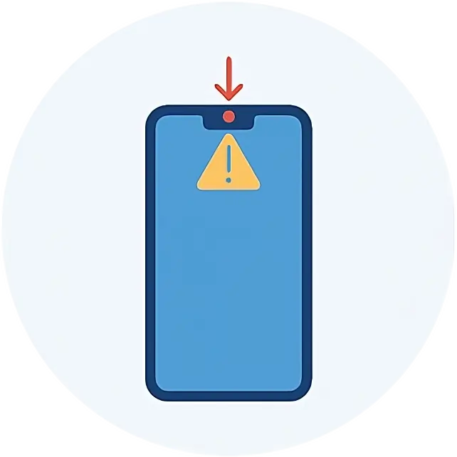 Problem med frontkameran? Vi byter den noggrant, testar bildkvalitet, använder kvalitetsdelar, ger garanti och återställer selfies och videos funktion återigen.