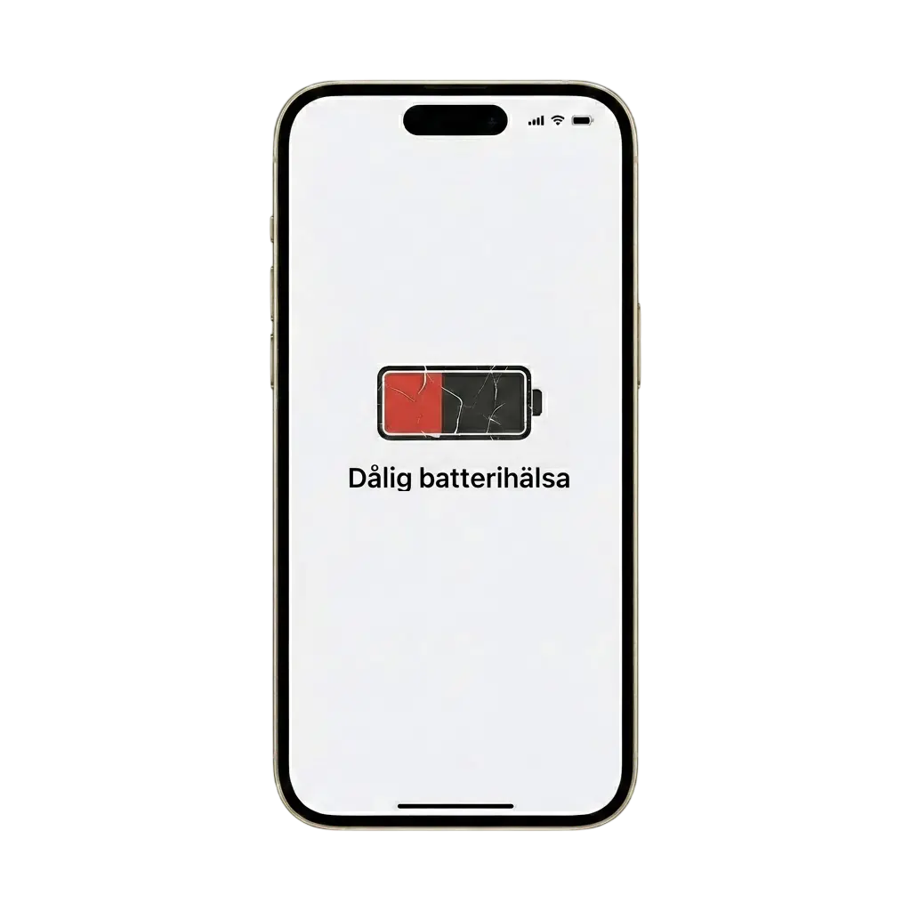 Vi byter iPhone‑batteri snabbt och enkelt när din mobil visar tecken på dålig batterihälsa.