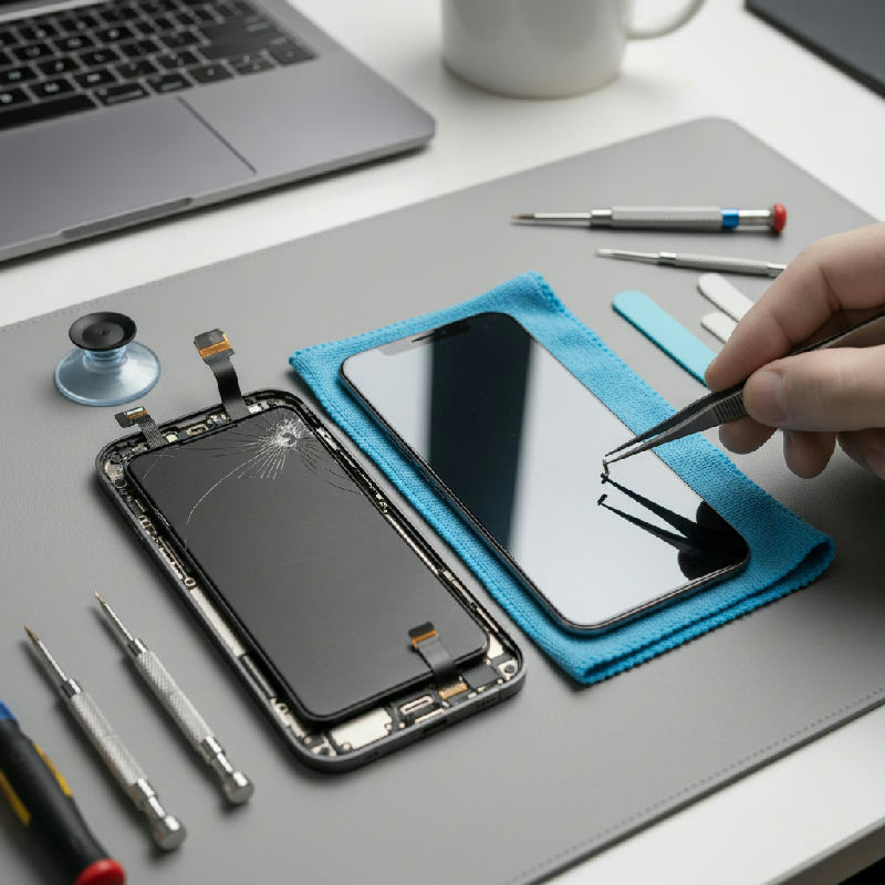 iPhone 15 skärmbyte: skillnaden mellan glas och display