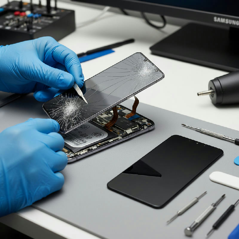 Skärmreparation Samsung S25 Plus