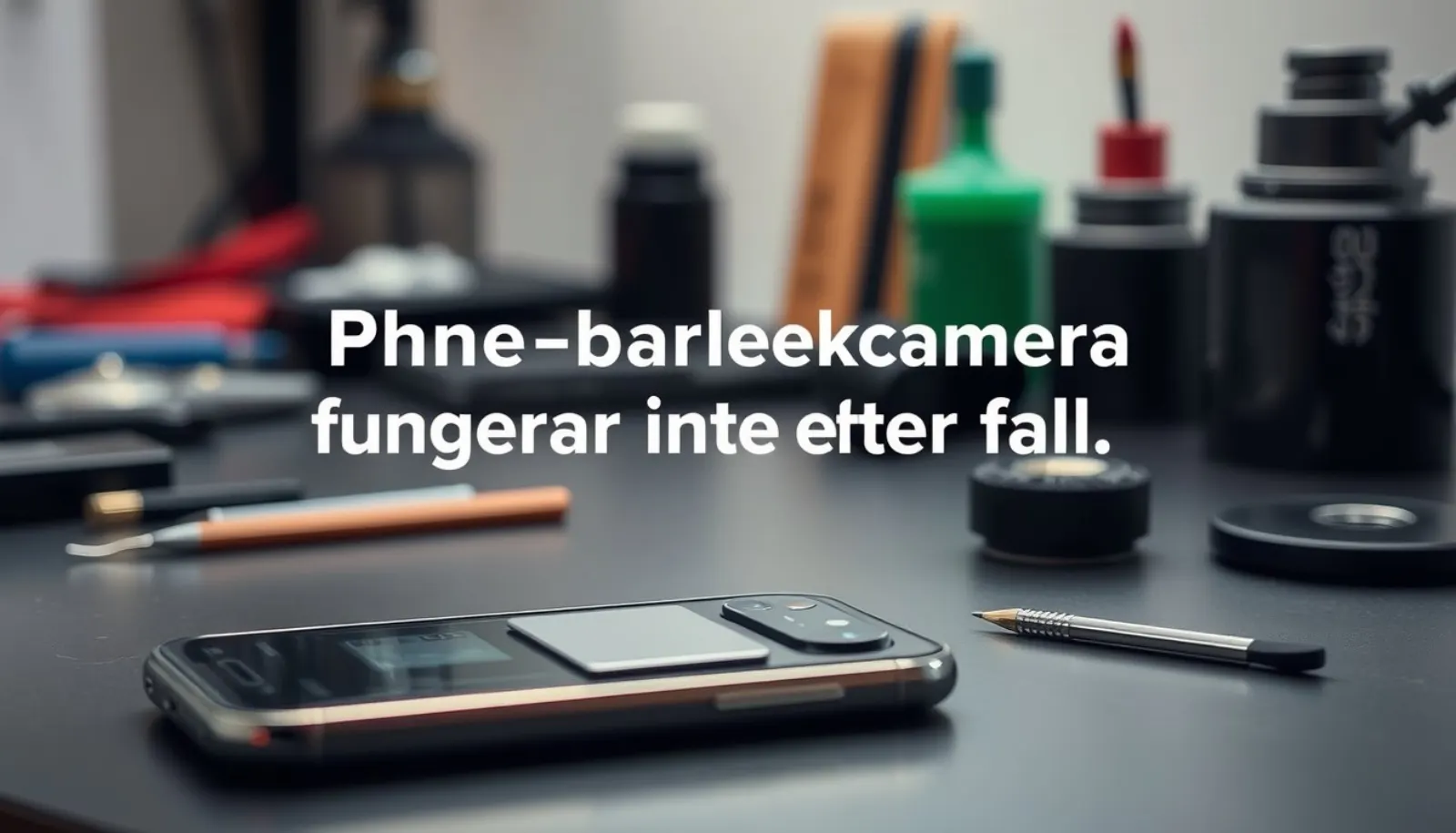 iPhone-bakkamera fungerar inte efter fall