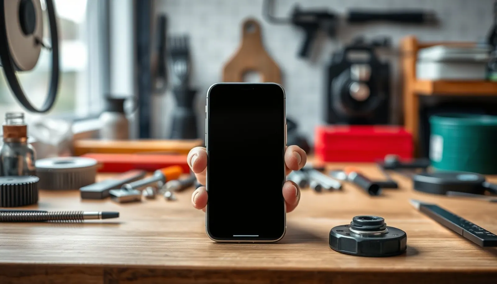 iPhone-framkamera visar svart bild