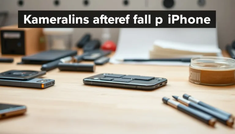 Kameralins efter fall på iPhone