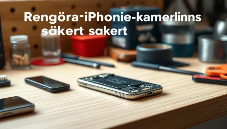 Rengöra iPhone-kameralins säkert