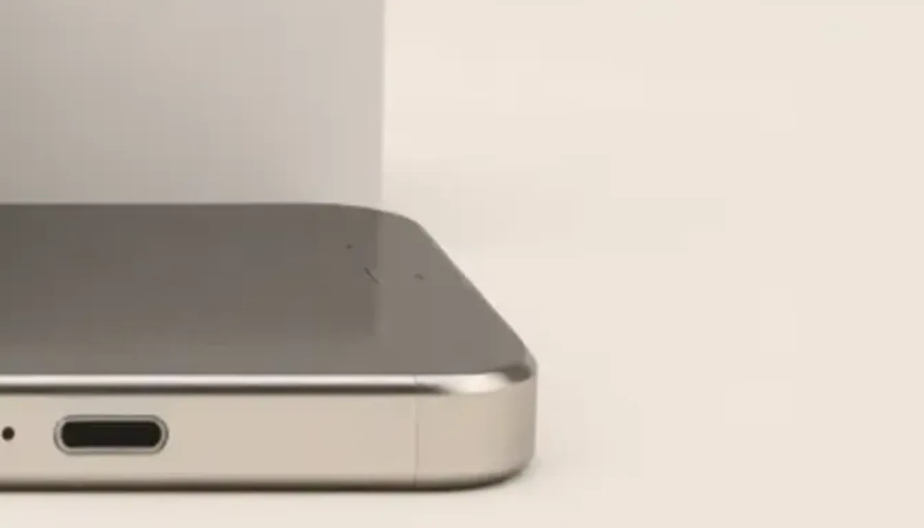 Närbild av laddkontakt på iPhone 12 mini inför prisjämförelse