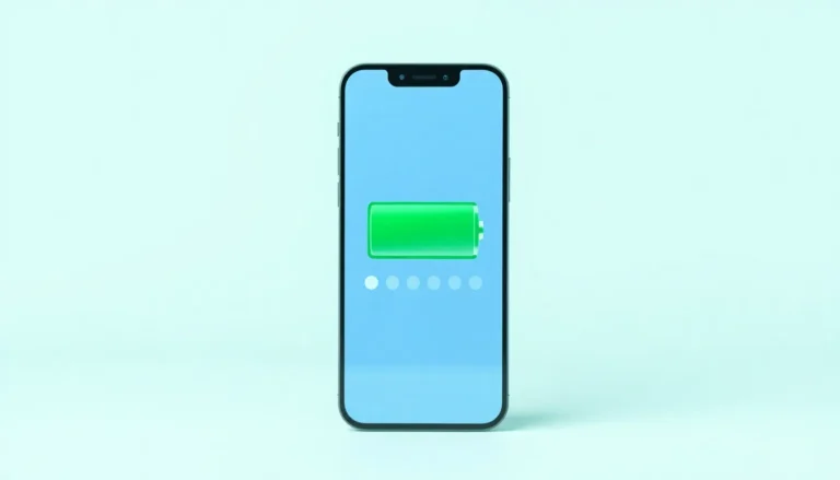 iPhone 12 Pro med grön batterisymbol och sex jämförelsepunkter