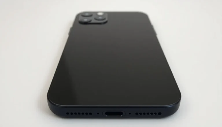 Närbild av laddkontakt på iPhone 12 Pro inför prisjämförelse