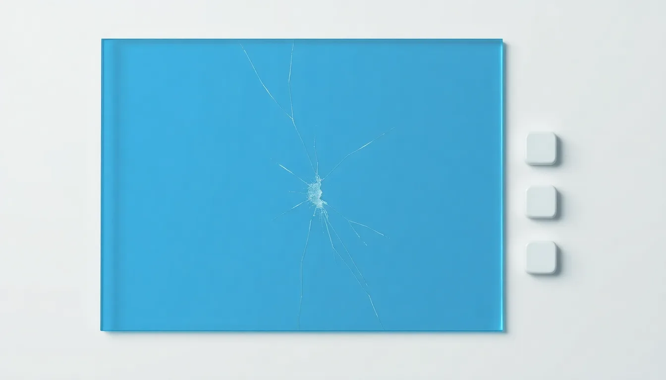 Illustration av sprucket baksidesglas på iPhone 12 Pro Max