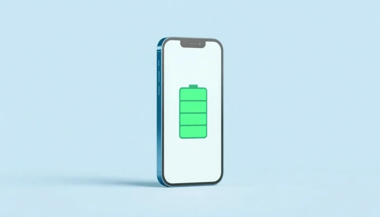 iPhone 13 med batterisymbol på skärmen