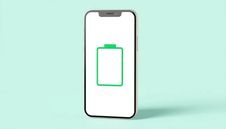 iPhone 13 Pro med batterisymbol på skärmen