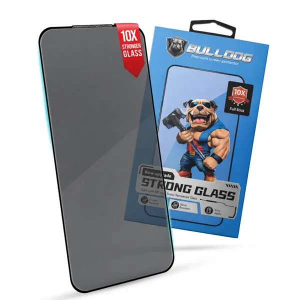 Bulldog iPhone 15 privacy skärmskydd