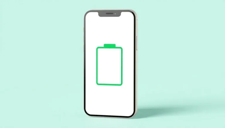 iPhone 13 Pro med batterisymbol på skärmen